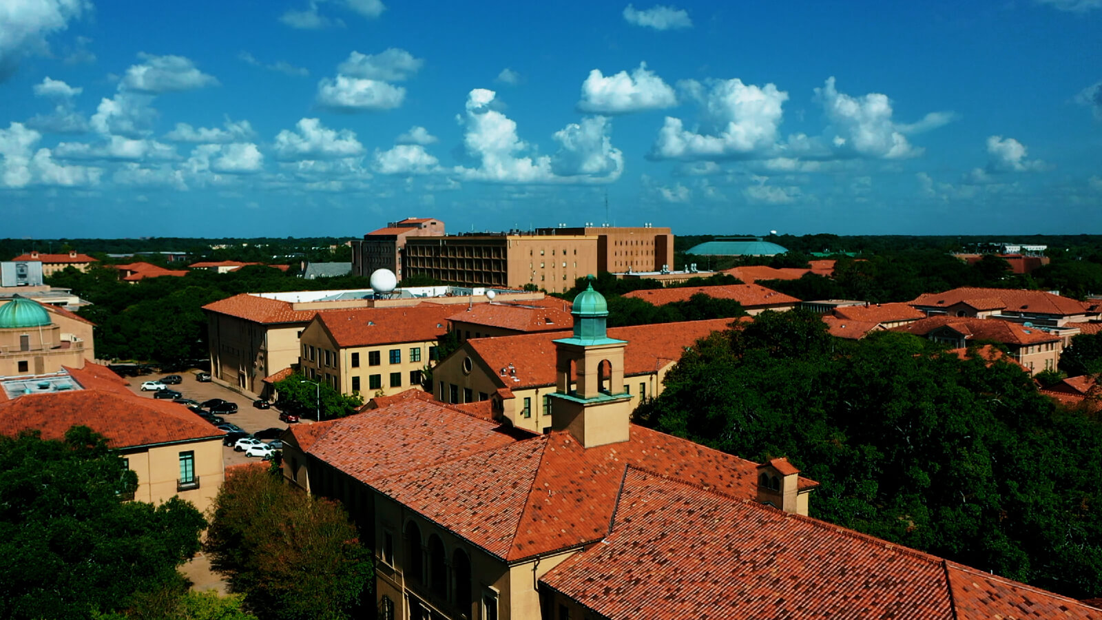 Rooftops at LSU campus
